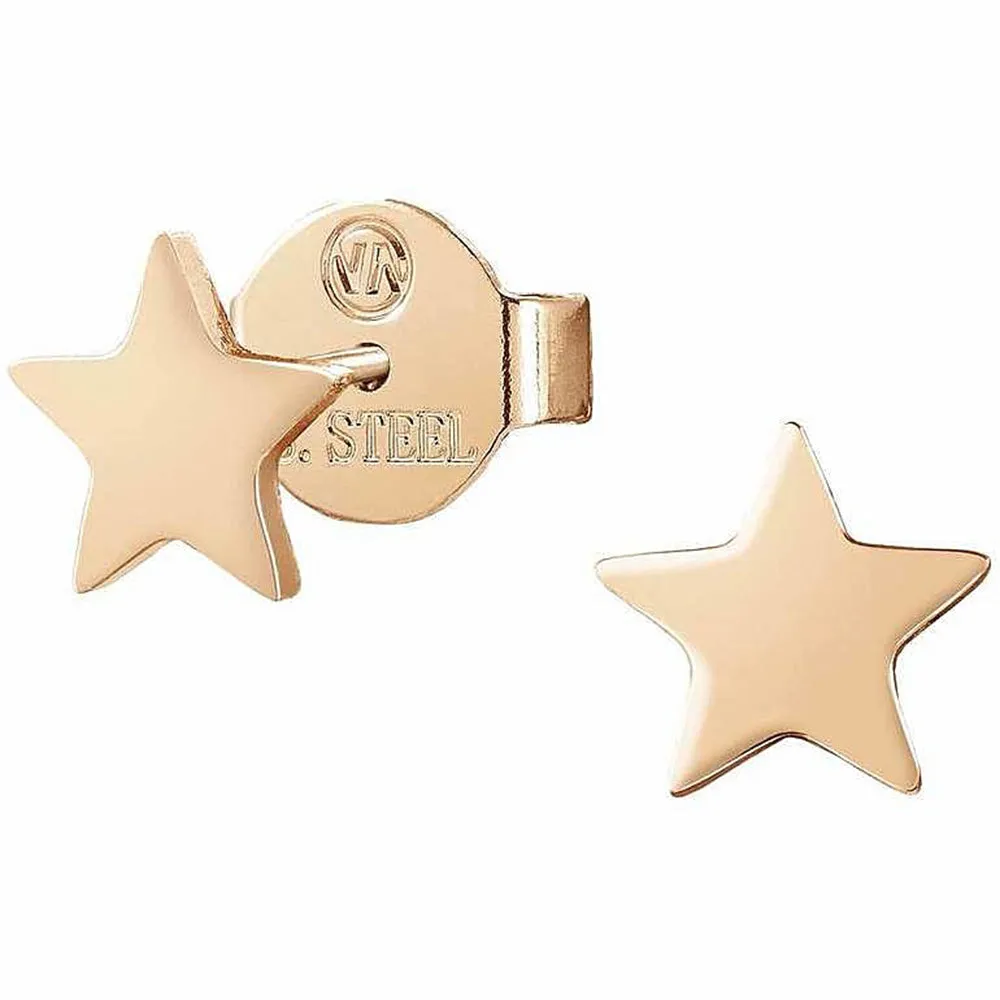 Orecchini Donna Acciaio Oro Rosa Stardust Stella Nomination